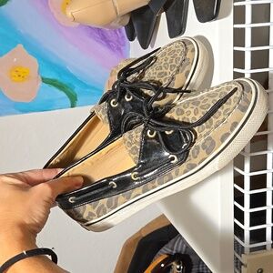 Leopard Sperry top sider